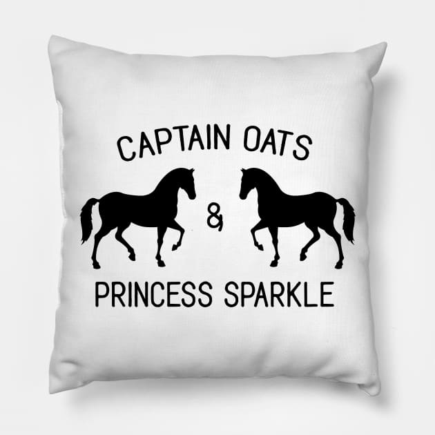 The OC - Captain Oats and Princess Sparkle Pillow by qpdesignco