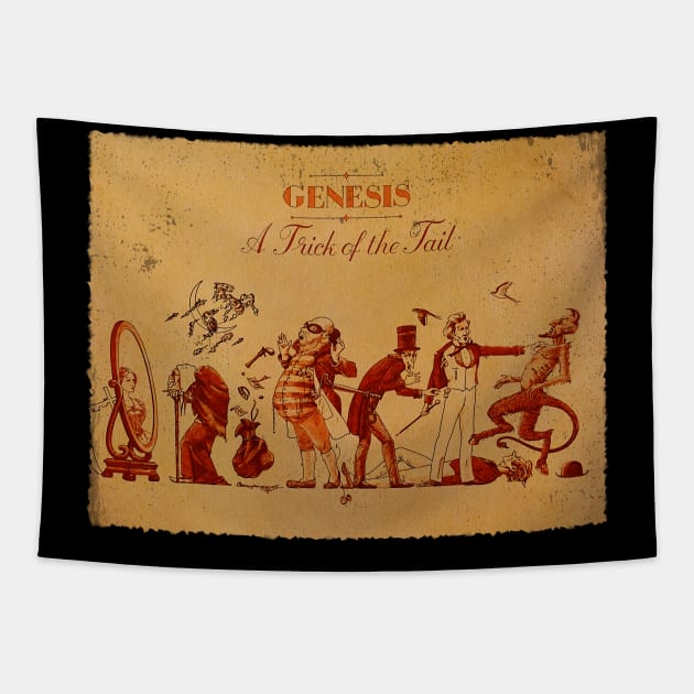 Abacab Groove - Rock Out with This Iconic Genesis Inspired T-Shirt Tapestry by Silly Picture