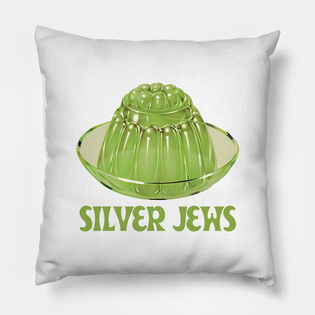 Silver Jews  -- Original Fan Artwork Design Pillow by unknown_pleasures