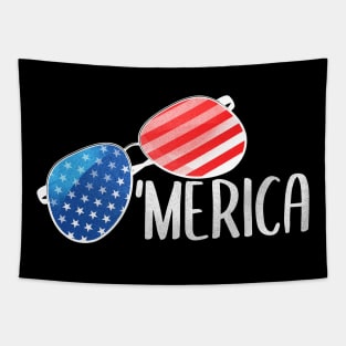 Merica Sunglasses 4th of July Tapestry