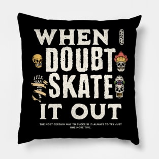 Skater t shirt Pillow