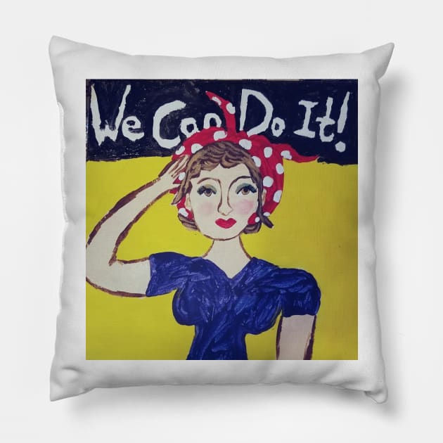 Rosie the Riveter Pillow by LeslieK75