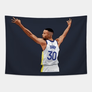 Stephen Curry Vector Back Tapestry