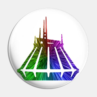 Neon Space Mountain Pin