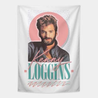 Kenny Loggins / 80s Aesthetic Fan Art Design Tapestry