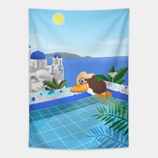 Pool girl Tapestry