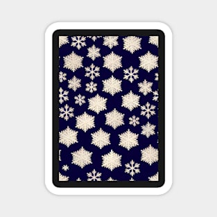 Christmas Seamless Pattern - Snowflakes #3 Magnet