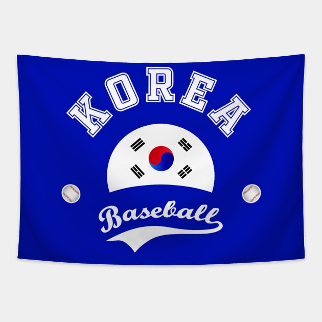 Korea Baseball Team Tapestry by CulturedVisuals
