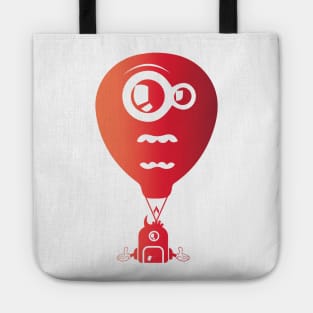 Crazy looking hot air balloon Tote