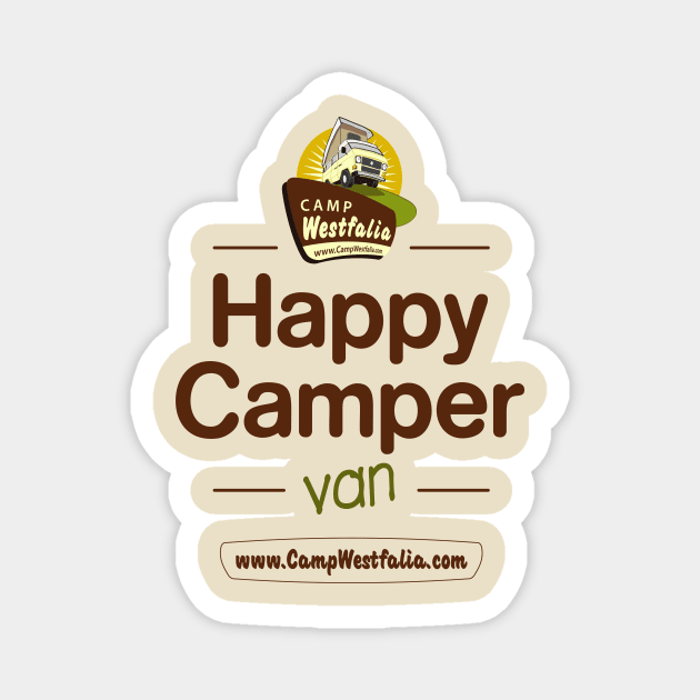 Happy Camper Van, light Magnet by CampWestfalia