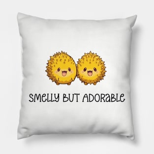 Smelly but Adorable - Cute Durian Duo Tee Pillow