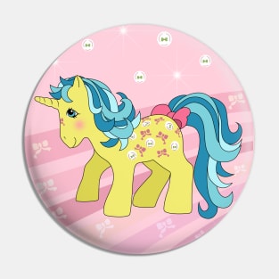 Blue-haired unicorn Pin