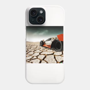 Fast car on a dry planet Phone Case