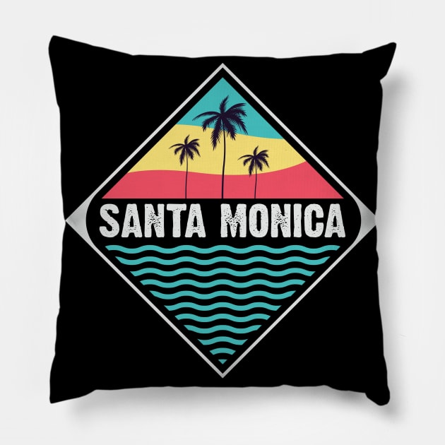 Santa Monica trip Pillow by SerenityByAlex