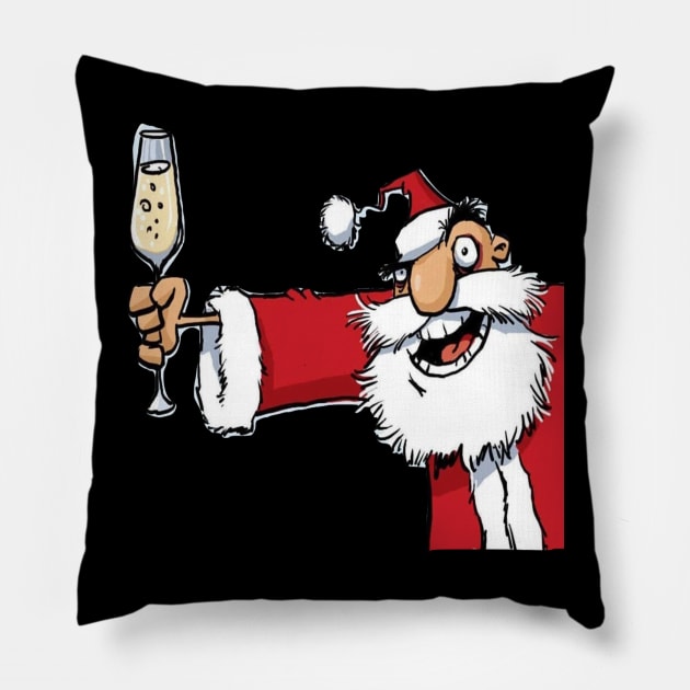 UGLY CHRISTMAS SANTA Pillow by NICOLASFASHION