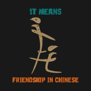 IT MEANS FRIENDSHIP IN CHINESE T-Shirt