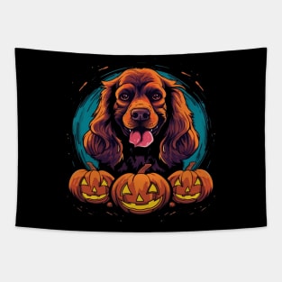 Cocker Spaniel Halloween Tapestry