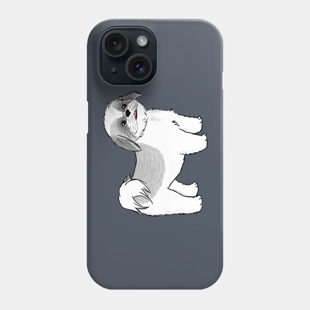 Shih Tzu Cartoon Dog Phone Case by Coffee Squirrel