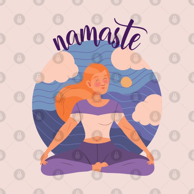 Namaste Yoga Workout Meditation Yoga Yoga Instructor Hatha Yoga by Popa Ionela