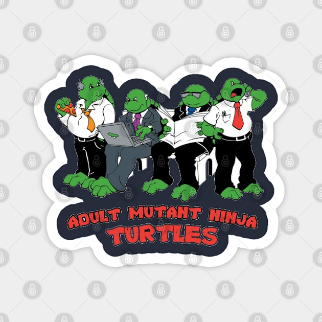 Adult mutant ninja turtles Magnet by joshsmith