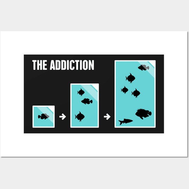 Funny Fish Aquarium Addiction - Aquarium - T-Shirt