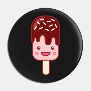 Chunky Ice Cream Emoji Minimal Pin