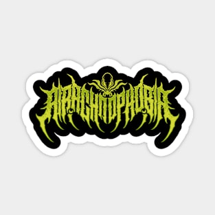 ARACHNOPHOBIA METAL LOGO Magnet