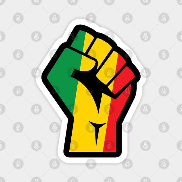 Rasta Power Magnet by defytees