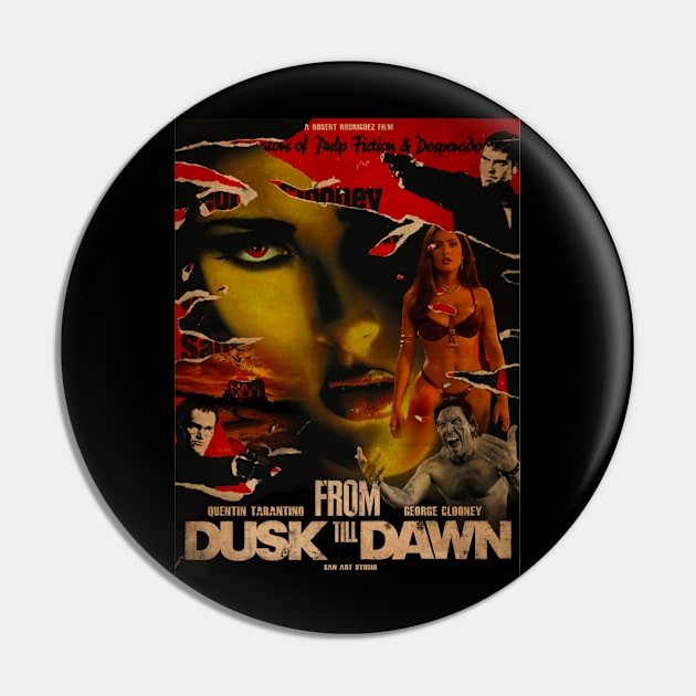 From Dusk Till Dawn t-shirt Art Pin by SAN ART STUDIO 