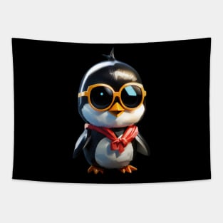 Penguin with Sunglasses Tapestry