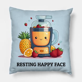 Fruit Juicer Resting Happy Face Funny Healthy Novelty Pillow