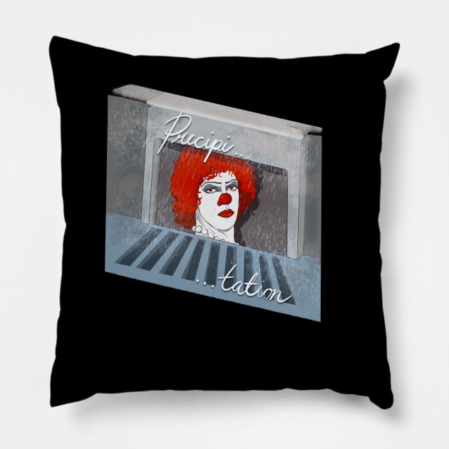 Sweet Pennywise from Transylvania Pillow by Sierra Snipes Studio