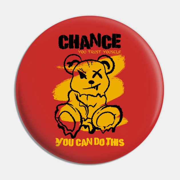 Be like a strong bear, don't give up Pin by Nine Tailed Cat