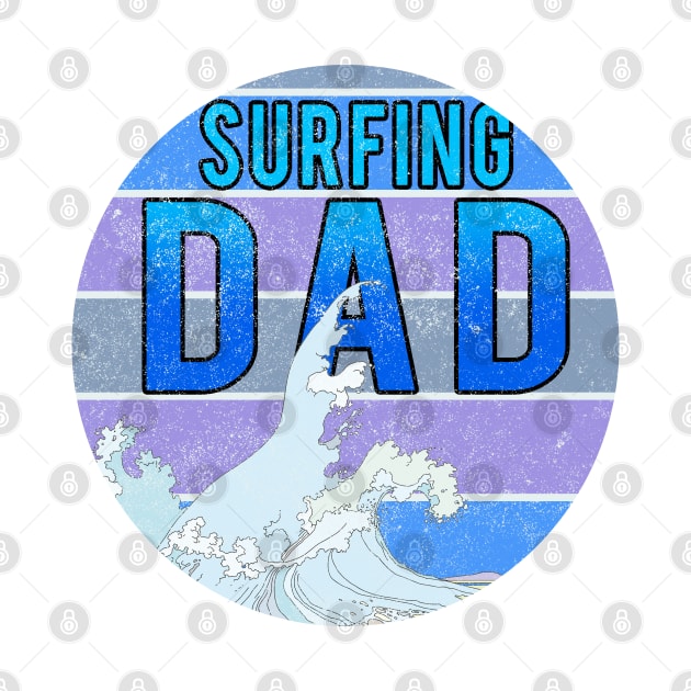 Surfing Dad // Wave blue sunset by PGP