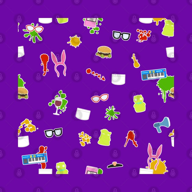 Bob's Sticker Book Pattern by SpectreSparkC