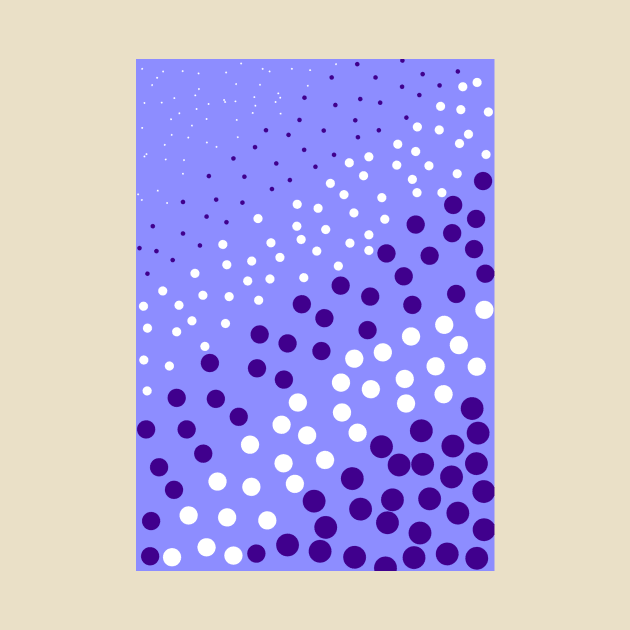 Polka Dot | Purple and Blue Polka Dots by Gizi Zuckermann Art