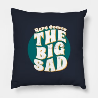 Retro Depression Humor The Big Sad Pillow