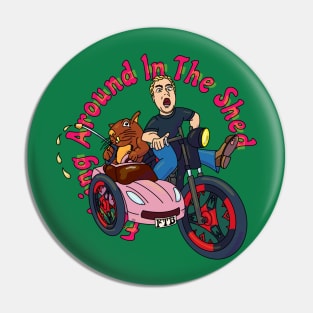 Squirrel Rider Pin