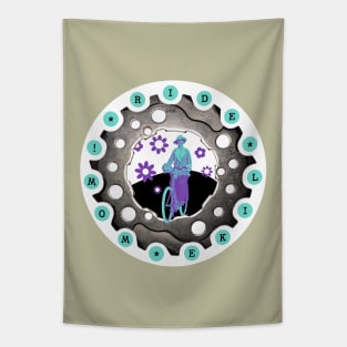 Ride Bikes Like Mom Tapestry