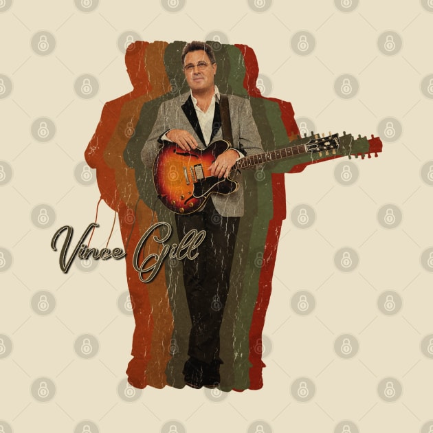 Vince Gill Retro Vintage by TuoTuo.id