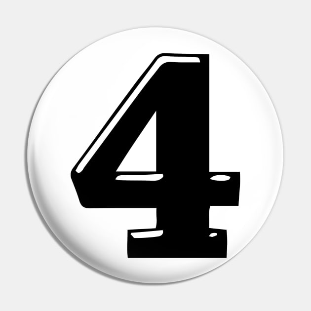 Number 4 in 3d font text style Pin by Spinkly