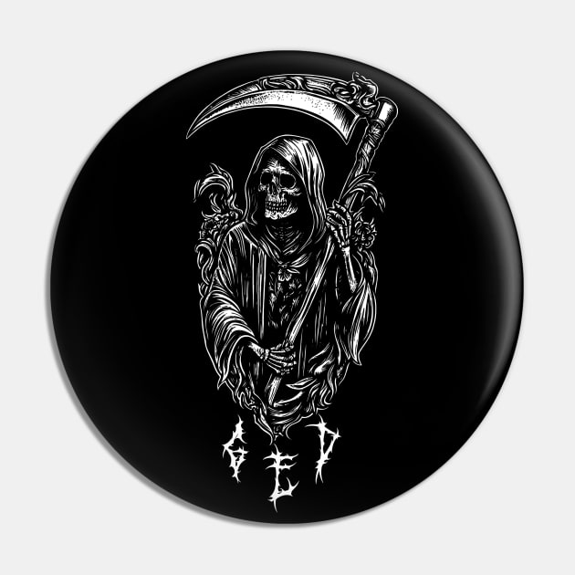 Wilshire Gangs Reaper Pin by knightwatchpublishing