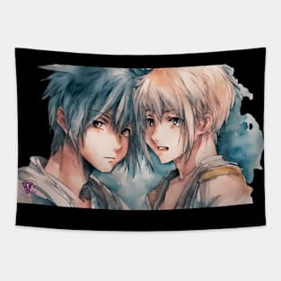 Anime watercolor sketch Tapestry