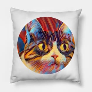 Bright-Eyed mycat, revolution for cats Pillow