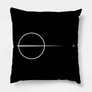 Plane crossing the circle Pillow