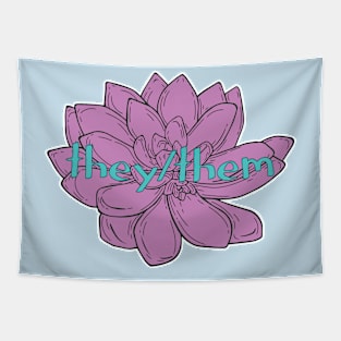 They/Them Pronoun - Succulent Tapestry