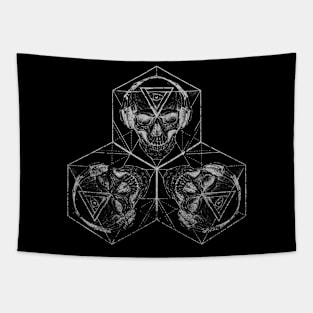 Skull Triad Tapestry