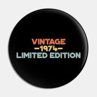 Vintage 1974 Limited Edition Sunset 50th Birthday Pin