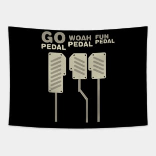 Go Pedal Bike Fun Exercise Cyclist Tee Tshirt Tapestry