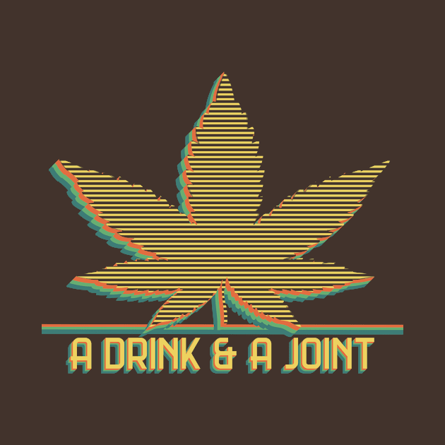 A Drink & A Joint Retro Logo by Toby & Davvy